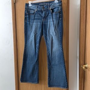 American Eagle Kick Boot Super Stretch 12 Short Denim Jeans